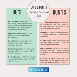 Do’s & Don’ts - Garbage Disposal Tips❗️
#westwoodresidential #austinwatersatx #apartmenttips Instagram post from @austinwatersatx on July 08, 2024 16:46:14pm